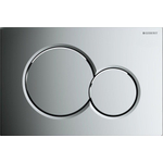 Geberit Sigma01 bedieningsplaat - 2-toets spoeling - ronde knoppen - dualflush - glans chroom 0700519