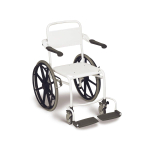 Handicare Linido chaise de douche auto-propulsée avec appuis-bras et repose-pieds blanc GA77826