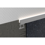 Schluter Liprotec-vb decoratief profiel 11 mm 2,5 m. koofverlichting aluminium mat SW99247