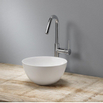 Royal plaza Legato vasque à poser 24x24x12cm ronde sans trop-plein blanc mat SW395055