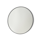 Royal Plaza Merlot spiegel 60x60cm zonder verlichting rond Glas Zwart mat SW395660