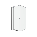 Royal Plaza Guard Porte de douche 100x200cm droite/gauche verre clair profilé noir mat SW395347