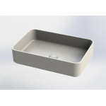 Royal plaza Cinea vasque à poser 56,5x37,5cm s/tr. robinet s/trop-plein m.blanc mat SW395233