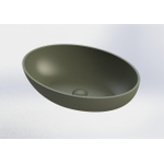 Royal plaza Cinea vasque à poser 57x40,5cm s/trou de robinet s/trop-plein m.vert SW395127