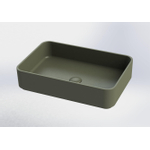 Royal plaza Cinea vasque à poser 56,5x37,5cm s/trou robinet s trop-plein vert SW395102