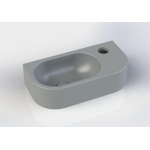 Royal plaza Person lave-main 40x20cm 1 trou de robinet R s/s. trop-plein béton mat SW395235