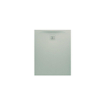 Laufen Pro Douchebak 100x90x3.3cm rechthoek afvoer korte zijde Marbond light grey SW445860