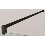 Novellini Kuadra renfort mural paroi fixe 150cm noir mat SW451692