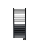 Zehnder Aura e radiateur électrique pour serviettes 90.6x50cm 500watt 230 volt | 50 hz steel black matt SW494110