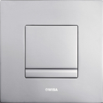 Wisa Delos Plaque de commande 16x16cm carré en plastique avec interrupteur chrome mat 0770450