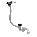 Villeroy & Boch combinaison vidage et trop-plein pour les baignoires brillantes blanches Back to wall Loop & Friends chrome SW702026