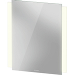 Duravit Ketho.2 Spiegel - met led verlichting verticaal - 60x70cm - met sensorschakelaar rechtsonder - mat wit SW772188