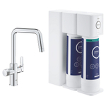 Grohe Blue Pure Eurosmart Starterkit - U-uitloop - met RO+ filter - chroom SW862681