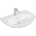 Villeroy & Boch O.novo wastafel ovaal - 1 kraangat - met overloop - 65x48cm - White Alpine (glans wit) SW878400