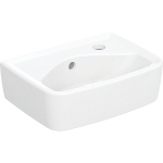 Geberit Bastia Fontein Square - 35x25cm - kraangat - overloop - glans wit SW878485