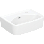 Geberit Bastia Lave-main carré - 35x25 cm - trou pour robinet - trop-plein - blanc SW878485