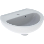 Geberit Bastia lave-mains - 40x33x15.5cm - trou pour robinet - trop-plein asymétrique - blanc brillant SW878618