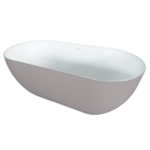 Royal Plaza Kolor Vico baignoire autoportante 170x78cm avec bonde blanc mat/ciment SW862475