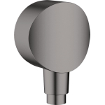 Hansgrohe Fixfit Muuraansluitbocht S - kunststof met terugslagklep - zwart chroom SW878800