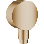 Hansgrohe Fixfit Muuraansluitbocht S - kunststof met terugslagklep - geborsteld brons SW878799