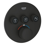 Grohe Grohtherm SmartControl Afdekset - thermostatisch - rond - phantom black (zwart) SW901521