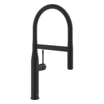 Grohe Essence New 1-gats Keukenkraan - professionele uittrekbare handdouche - 2 straalsoorten - voorsprong 24cm - phantom black (zwart) SW901439