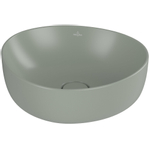 Villeroy & Boch Antao opzetwastafel - 40x39.5cm - zonder kraangat - zonder overloop CeramicPlus - Morning Green (mat groen) SW917946