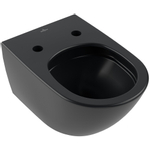 Villeroy & Boch Antao wandcloset - diepspoel - zonder spoelrand - met TwistFlush CeramicPlus - Pure Black (mat zwart) SW917841