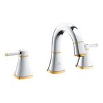 Grohe Grandera 3-gats wastafelmengkraan m/waste chroom/goud SW930342