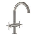 Grohe Atrio L-size wastafelmengkraan push open supersteel SW930418