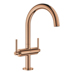 Grohe Atrio L-size wastafelmengkraan push open warm sunset SW930248