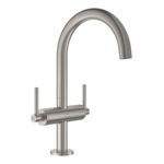 Grohe Atrio L-size wastafelmengkraan push open supersteel SW930368