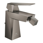 Grohe Allure Brilliant Robinet de bidet - avec bonde - Hard Graphite brossé SW930252