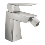 Grohe Allure brilliant bidetkraan m/waste supersteel SW930443