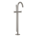 Grohe Atrio Mitigeur baignoire sur pied - poignées croix - supersteel SW930301