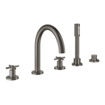 Grohe Atrio 5-gats badrandcombinatie hard graphite geborsteld SW930186