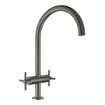 Grohe Atrio Mitigeur de cuisine - 2 bontons - bec en forme C - Graphite brossé SW930499