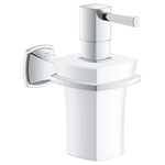 Grohe Grandera Distributeur savon avec support - 8x8x15.2cm - Chrome SW930174