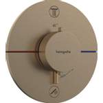 Hansgrohe Showerselect Comfort S thermostatique encastrée - 2 fonctions - combinaison de sécurité applicable bain/remplissage - bronze brossé SW918025