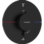 Hansgrohe Showerselect comfort s Thermostaat - inbouw - voor 2 functies - met geïntergreerde zekerheidscombinatie volgens EN1717 - mat zwart SW917949