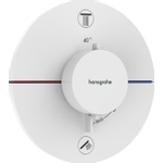 Hansgrohe Showerselect Comfort S thermostatique encastrable - 2 fonctions - combinaison sécurité applicable bain/remplissage - mat blanc SW917977