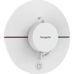 Hansgrohe Showerselect Comfort S Thermostat encastré 1 fonction highflow mat blanc SW918092
