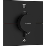 Hansgrohe Showerselect Comfort E thermostatique encastrable pour 2 fonctions mat noir SW917869