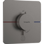 Hansgrohe Showerselect Thermostat encastré 1 fonction highflow noir chr. SW917970