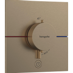 Hansgrohe ShowerSelect Comfort E Mitigeur thermostatique - encastré - 1 fonction - sortie supplémentaire - Bronze brossé SW918077
