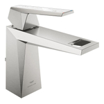 Grohe Allure brilliant private collection wastafelkraan M-Size white att. supersteel SW960358