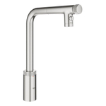 GroheMinta SmartControlkeukenmengkraan l-uitloop uittrekbare dualspray supersteel SW960364