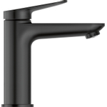 Duravit Wave Wastafelmengkraan - m-size - eengreeps - zonder waste - voorsprong 12.2cm - mat zwart SW962395
