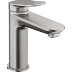 Duravit Wave Wastafelmengkraan - m-size - eengreeps - zonder waste - voorsprong 12.2cm - geborsteld RVS SW962055