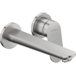 Duravit Wave Wastafelmengkraan - inbouw - 2 gats - eengreeps - voorsprong 20.2cm - geborsteld RVS SW997759